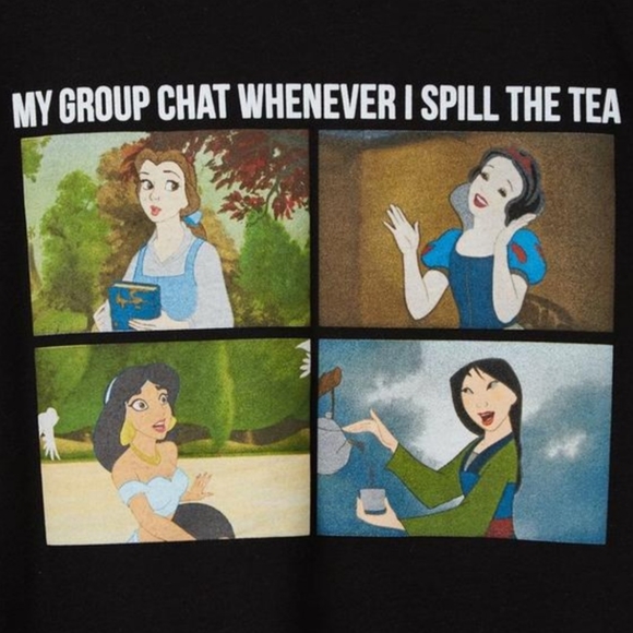 TORRID DISNEY Princess My Group Chat Meme Slim Fit Tee! - Picture 5 of 8